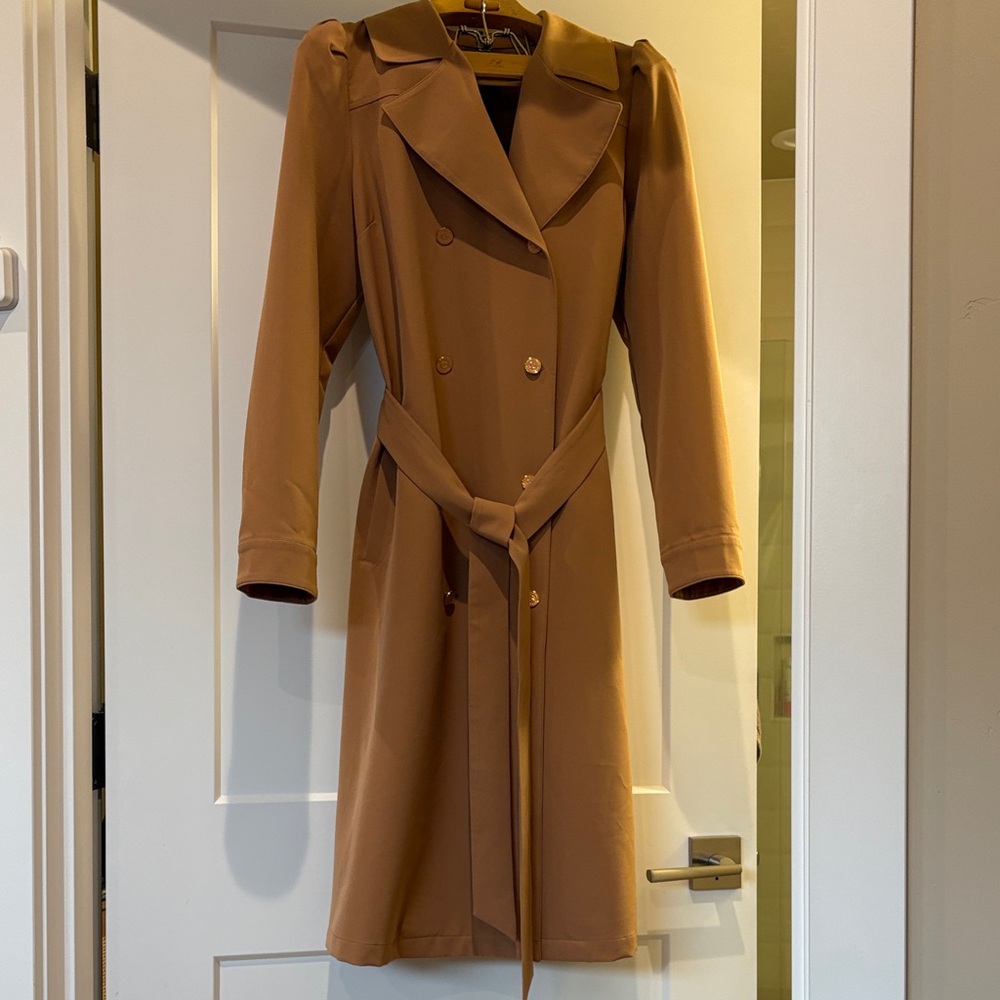 Chic Rose gold Women's Trench Coat M